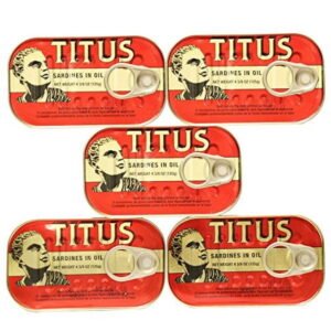 Titus Sardines 125 grams 5 Cans