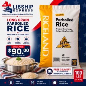 Delta Star Parboiled Rice – 100 lb